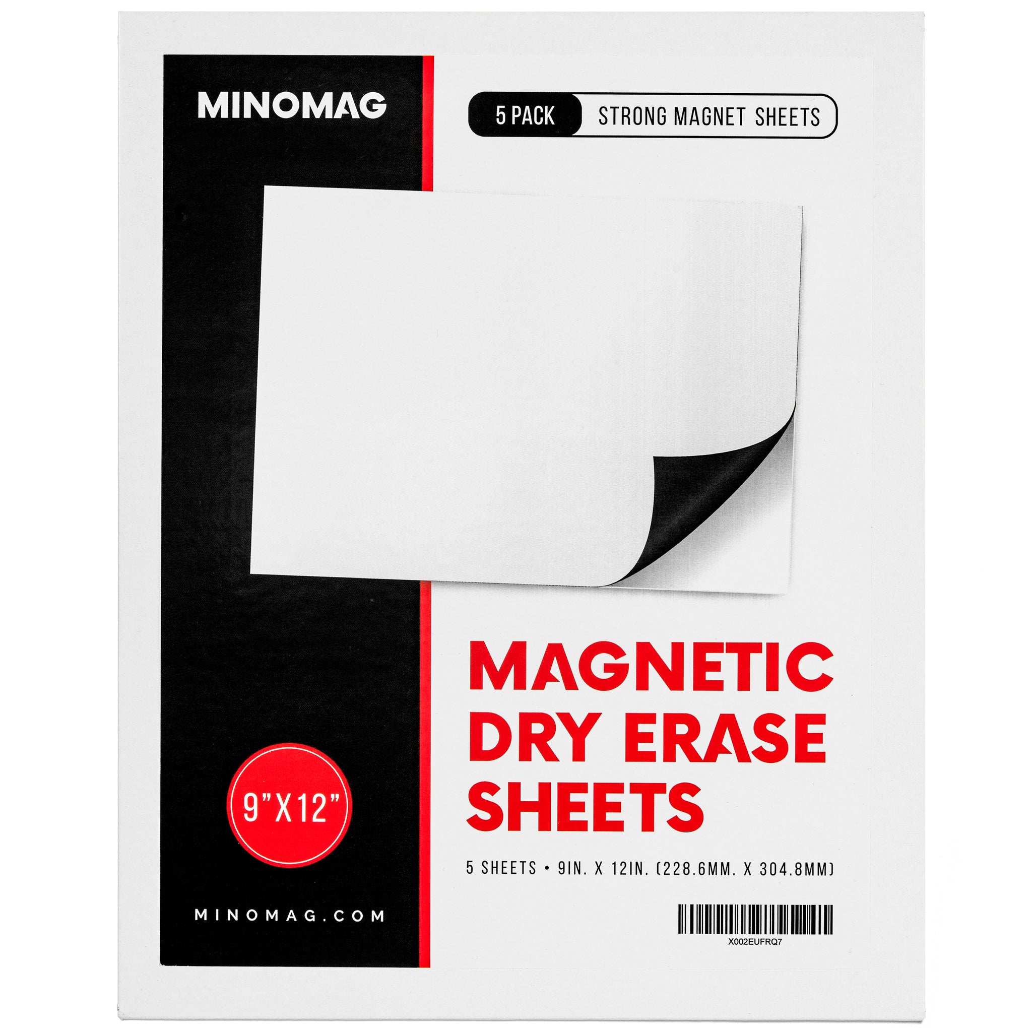 Magnetic Dry Erase Sheets  9in.x12in. (Set of 5) – Minomag